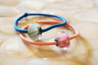 とんぼ玉　ヘアゴム