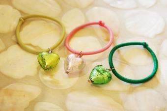 とんぼ玉　ヘアゴム